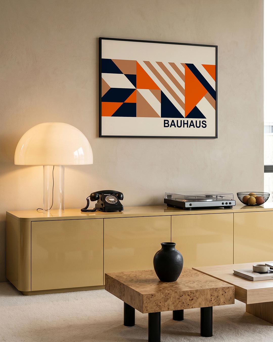 Abstracte – moderne Bauhaus wandkunst als poster