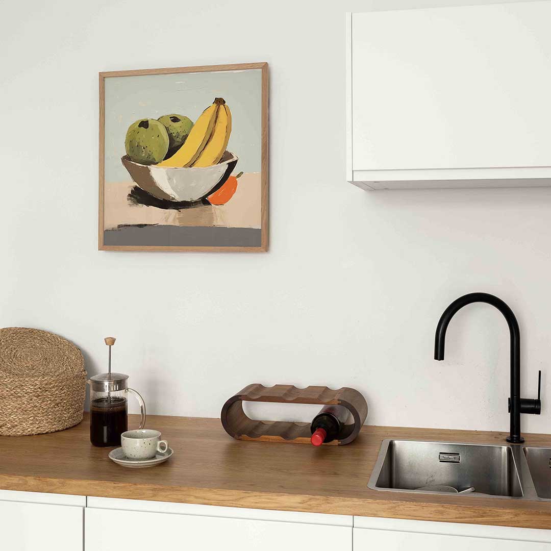 Fruit in schaal – keukenposter in vierkant formaat