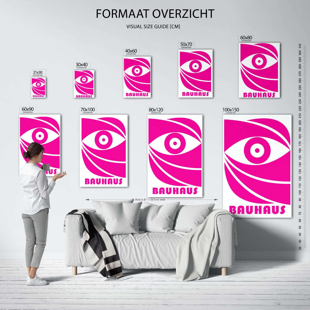  – geometrische poster in Bauhaus-stijl van WallArtistic