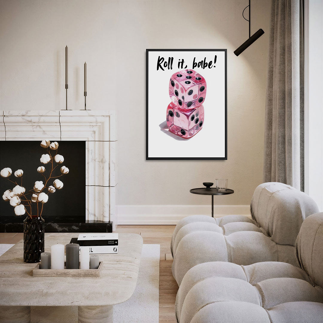 Speelse dobbelstenen – staand wanddecoratie kunstwerk