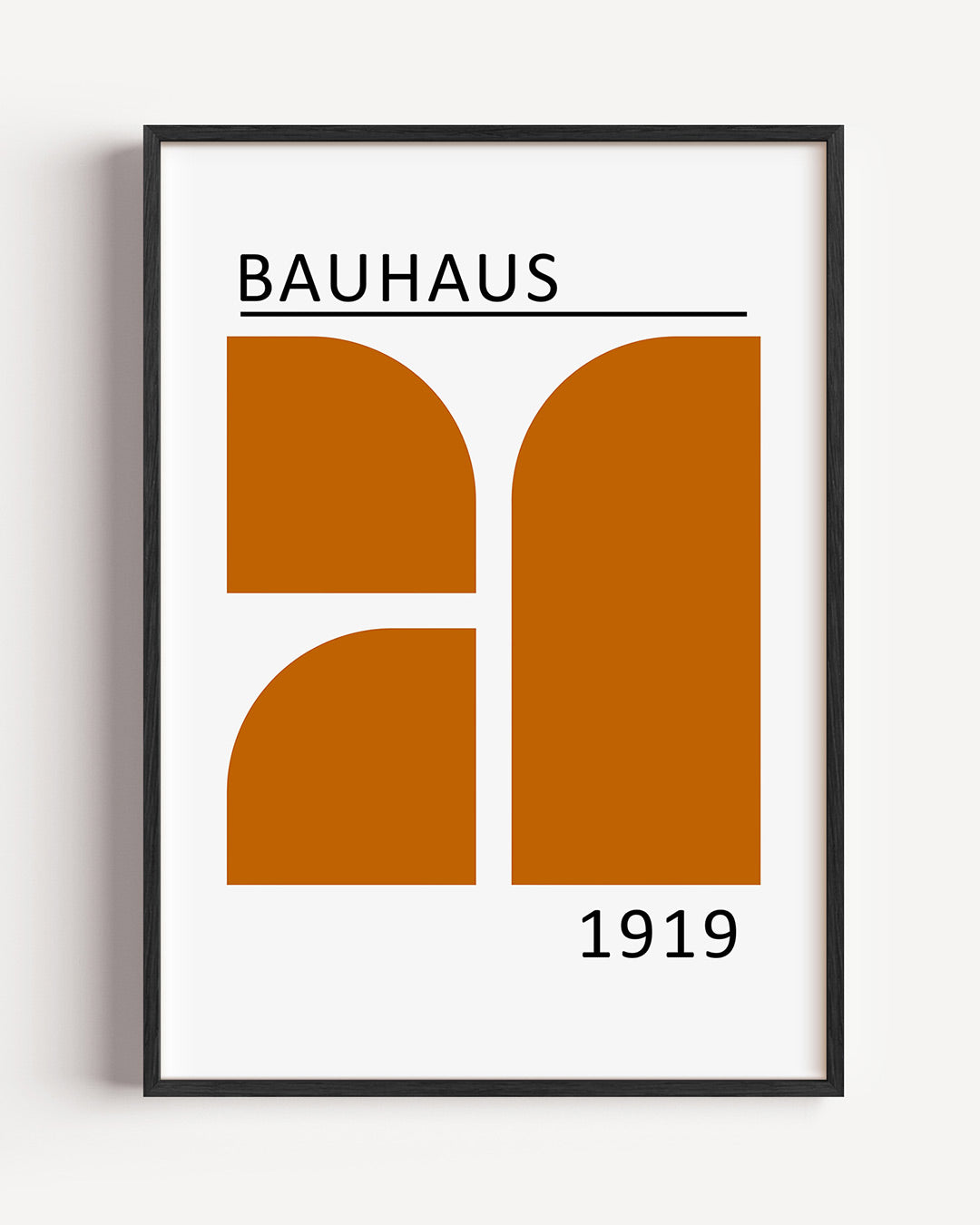 Vorm en kleur – staande Bauhaus poster als wanddecoratie