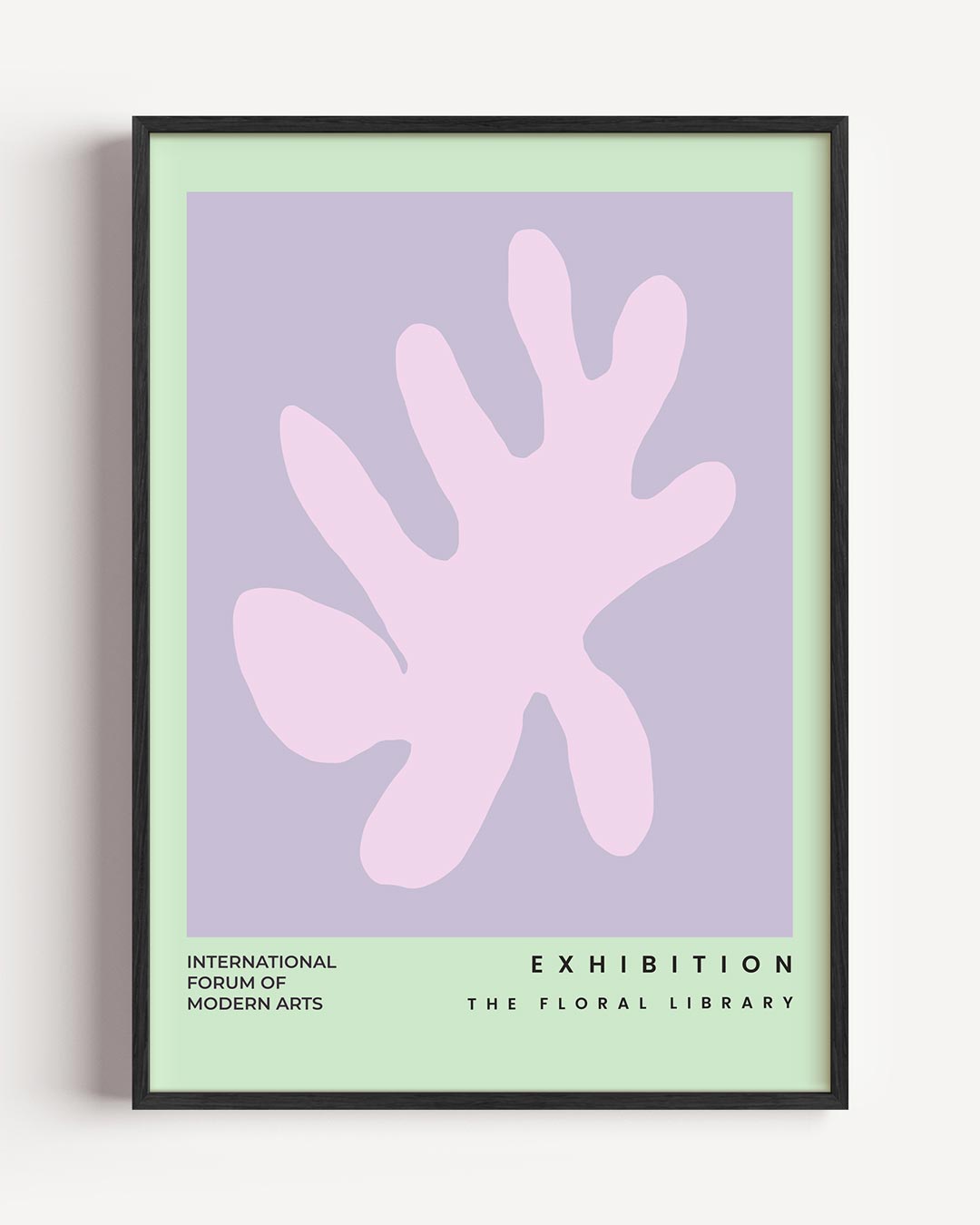 Moderne Bloemenpracht – kleurrijke abstracte portret poster als wanddecoratie