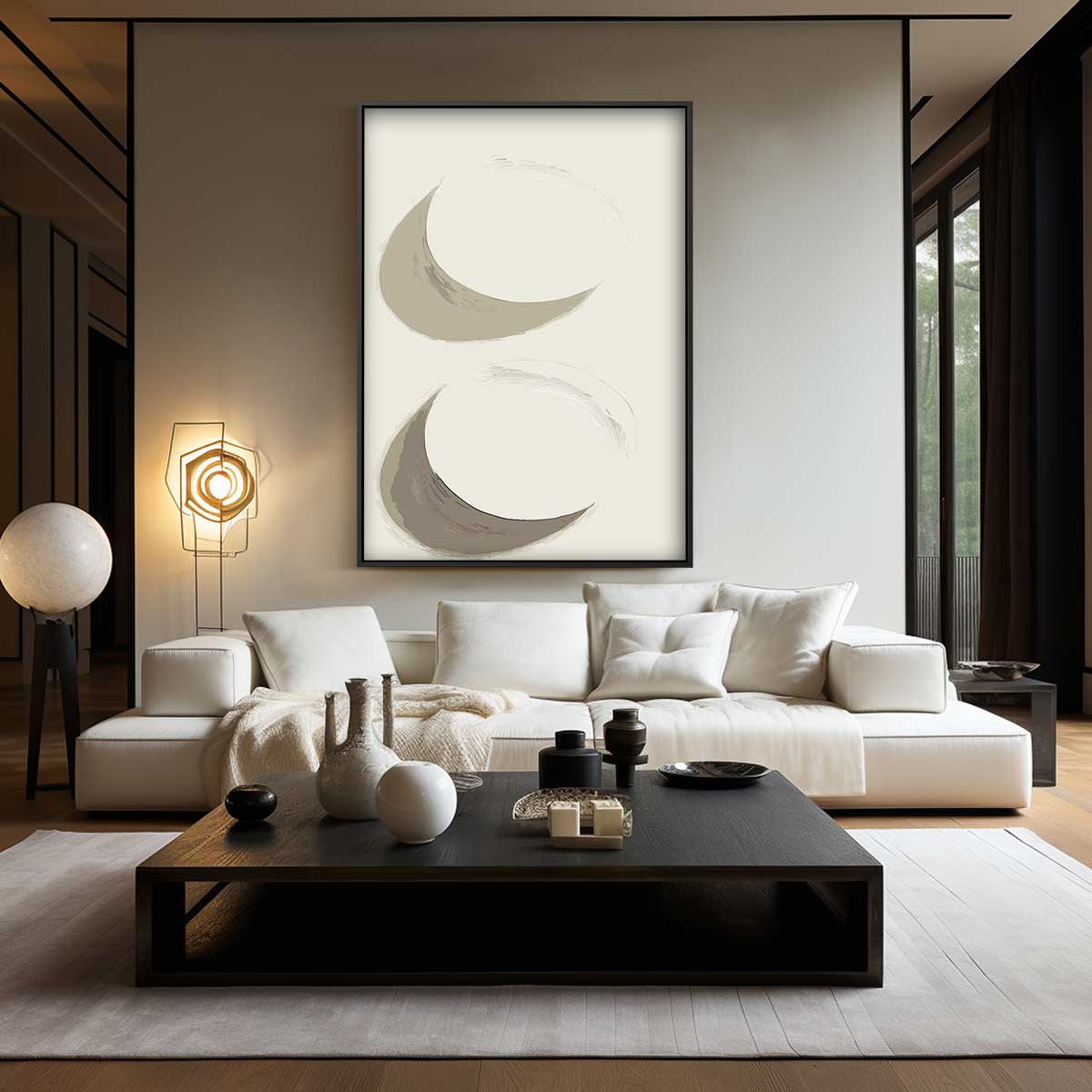 Dans van de Maan – modern portret kunstwerk van WallArtistic