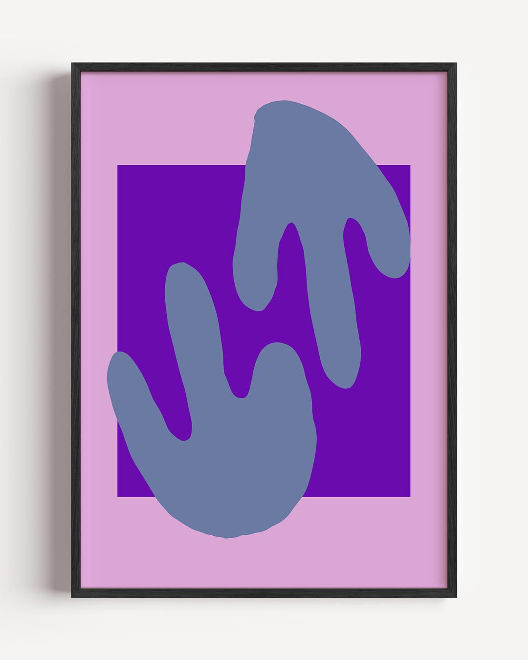 Creatieve Abstracte Handen – kleurrijke abstracte portret poster als wanddecoratie