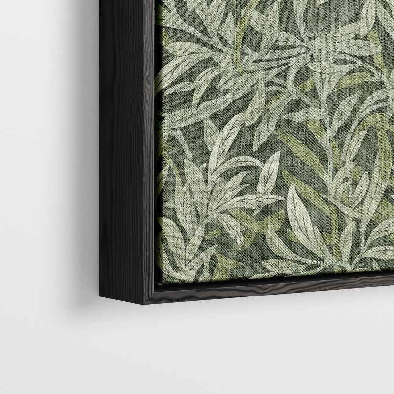Groene Bladpatroon Wanddecoratie – plexiglas wanddecoratie in portret formaat