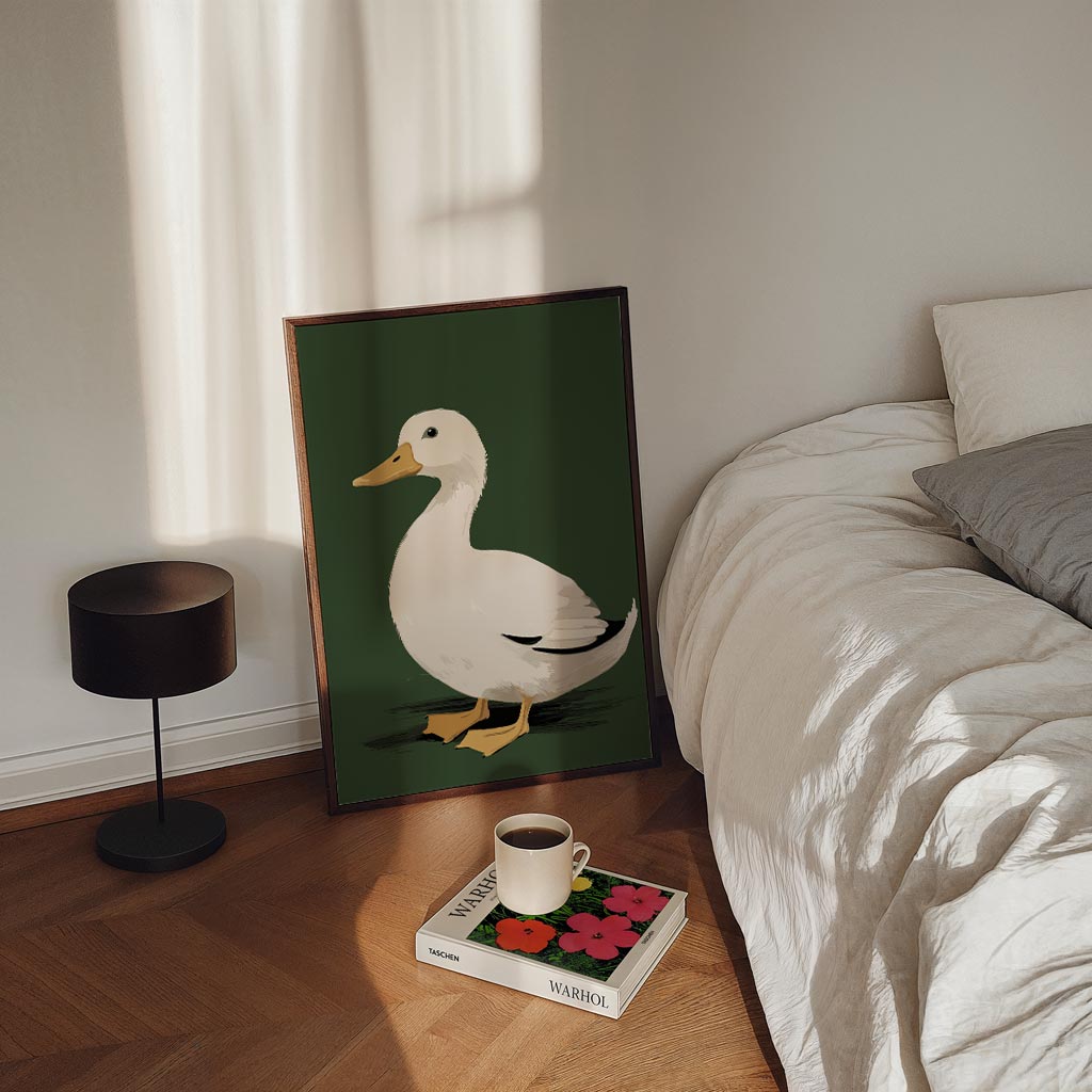 Schattige Eenden Illustratie – staande kinderkamer wanddecoratie van WallArtistic