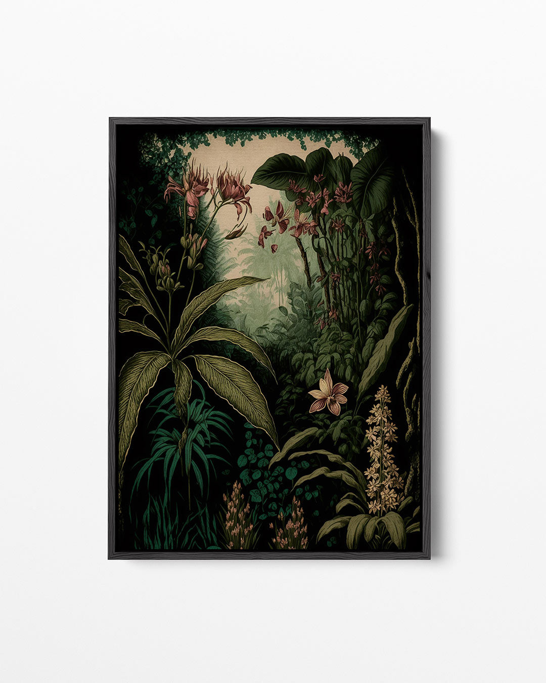 Weelderige botanische illustratie – staand wanddecoratie kunstwerk