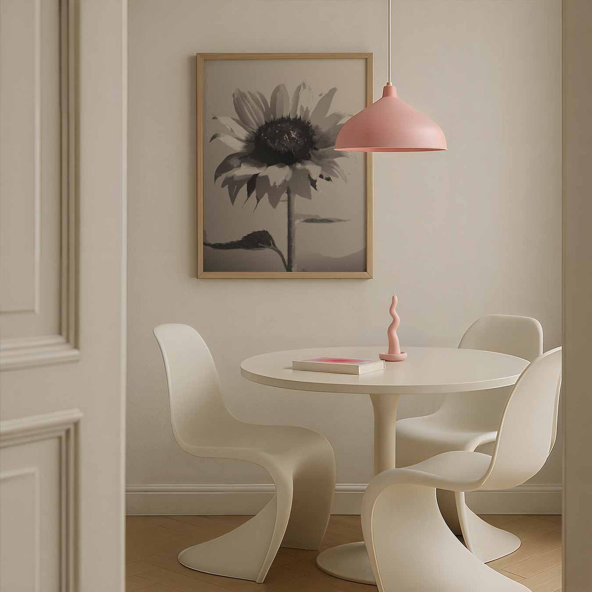 Elegante Zonnebloem – bloemen poster in staand formaat