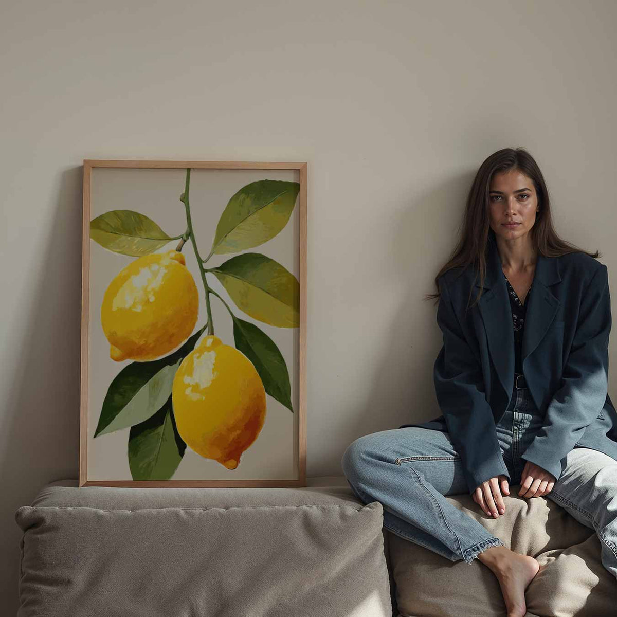 Verfrissende Citrus Kunstposter – staande keuken wanddecoratie van WallArtistic