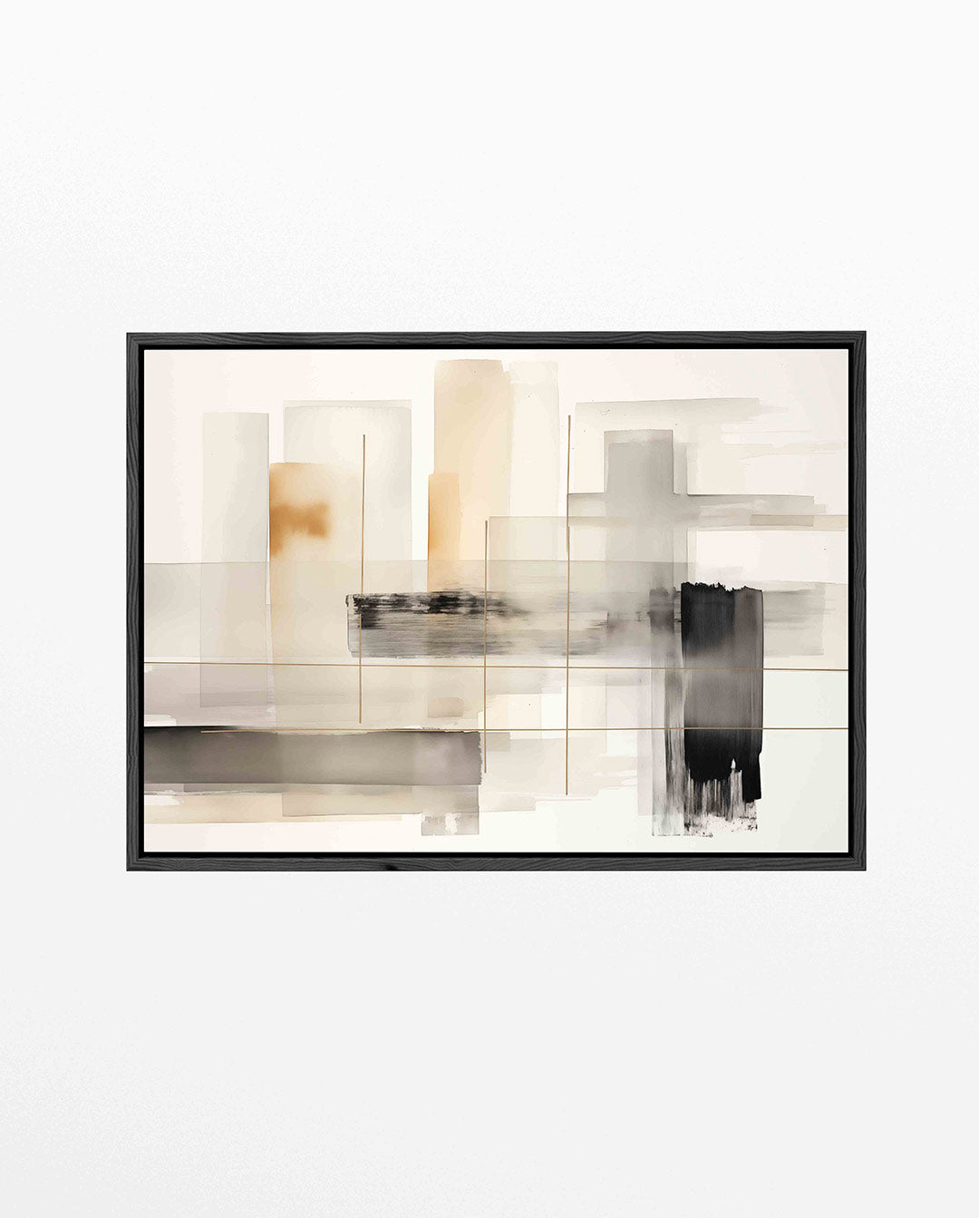 Geometrische lijnen – Abstract kunstwerk – liggend abstract kunstwerk