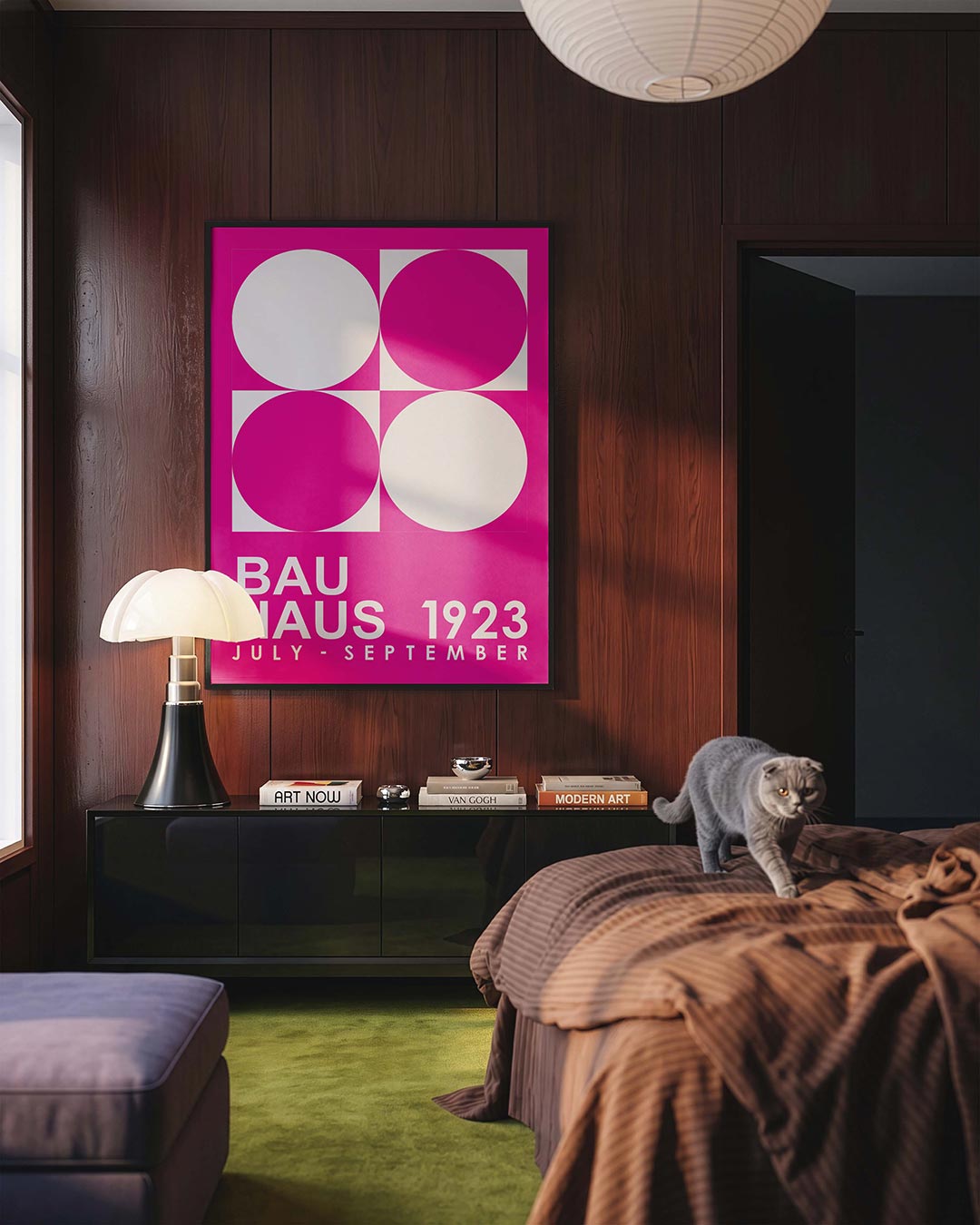  – geometrische Bauhaus poster in staand formaat