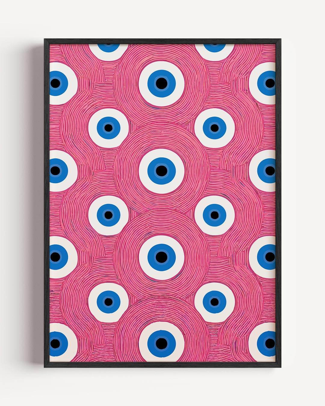 Oogverblindende Kracht – kleurrijke abstracte portret poster als wanddecoratie