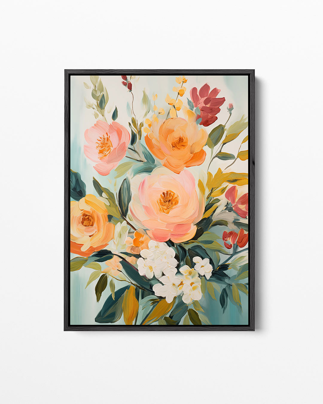 Bloemrijke kleurenpracht – staand wanddecoratie kunstwerk