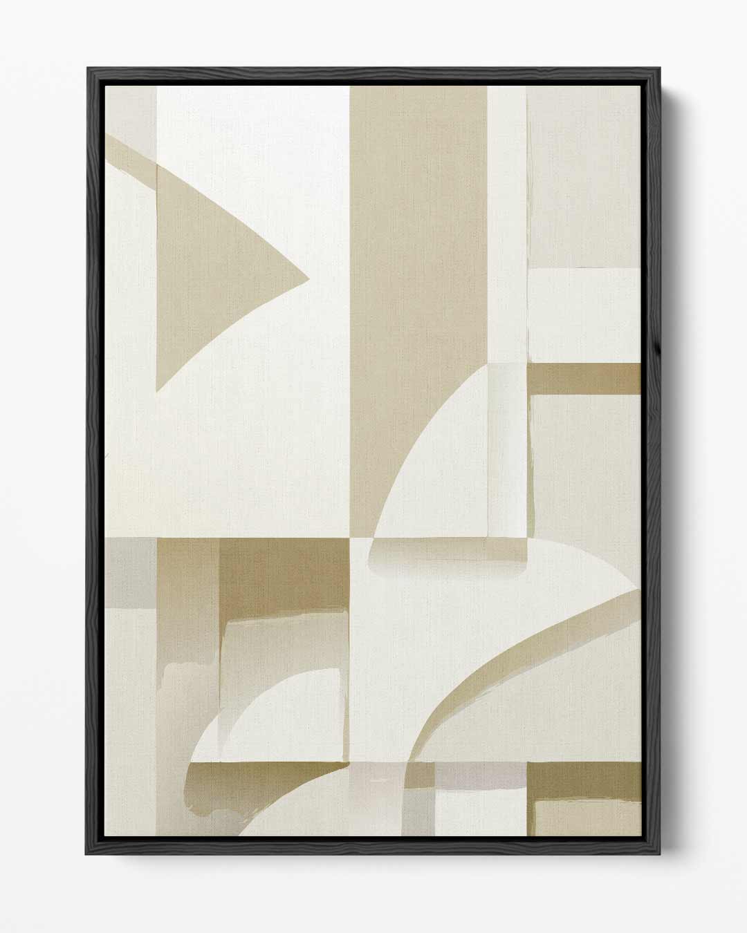 Abstracte Geometrische Compositie – portret kunstwerk als wanddecoratie