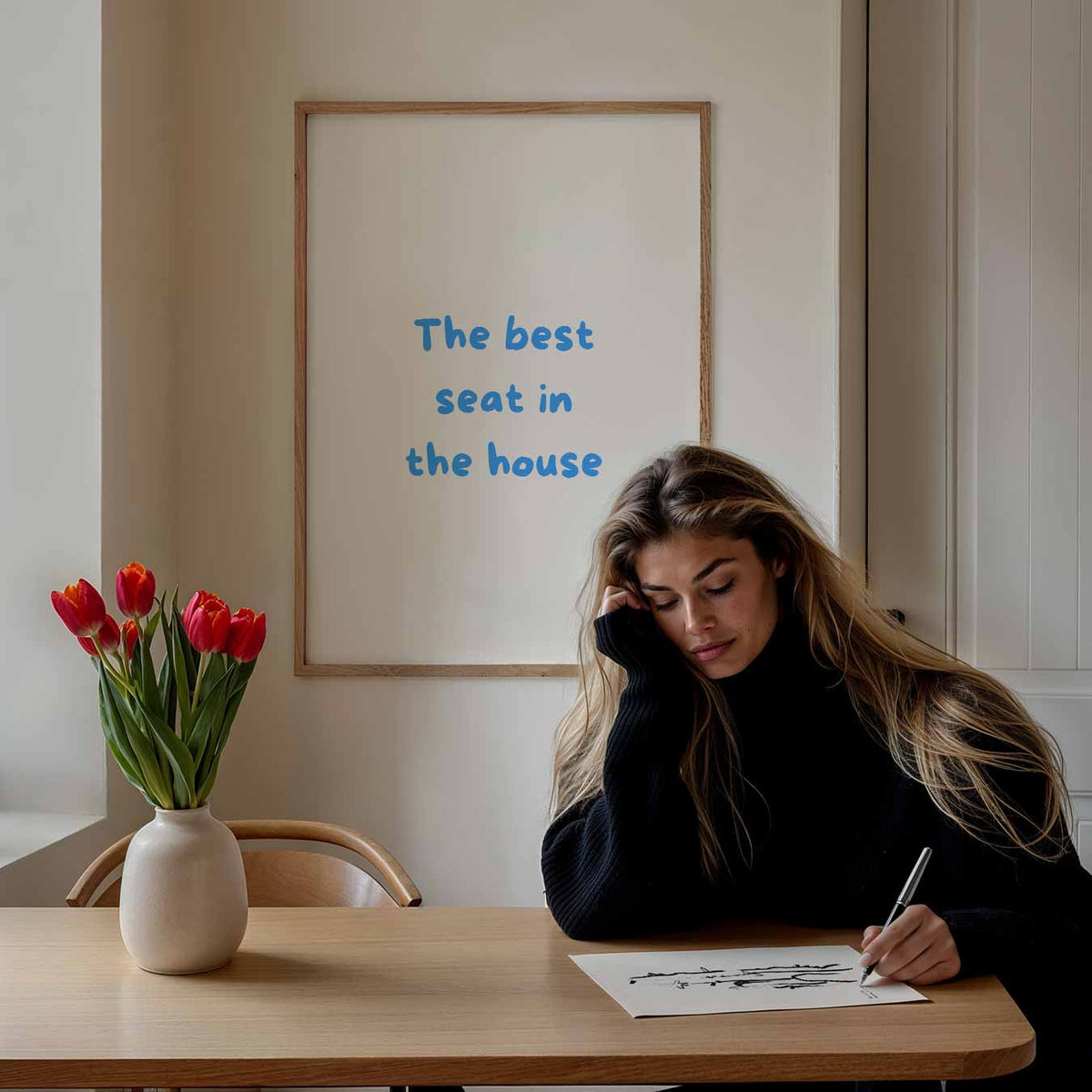 Stijlvolle "Best Seat" – quotes portret poster, afbeelding 7