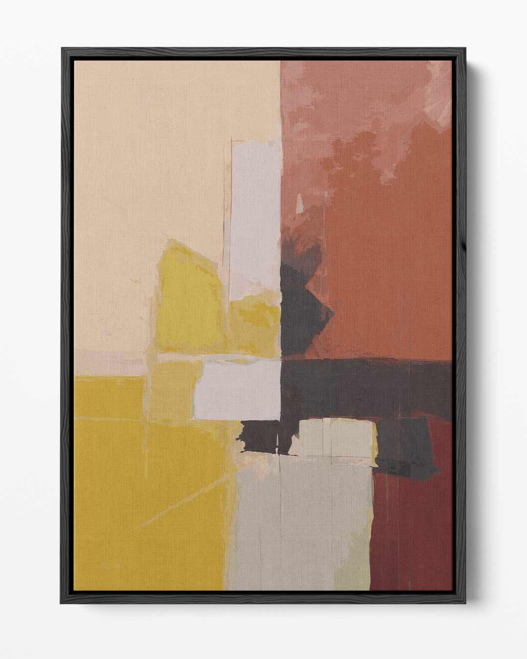 Abstracte Kleurenharmonie – portret kunstwerk als wanddecoratie