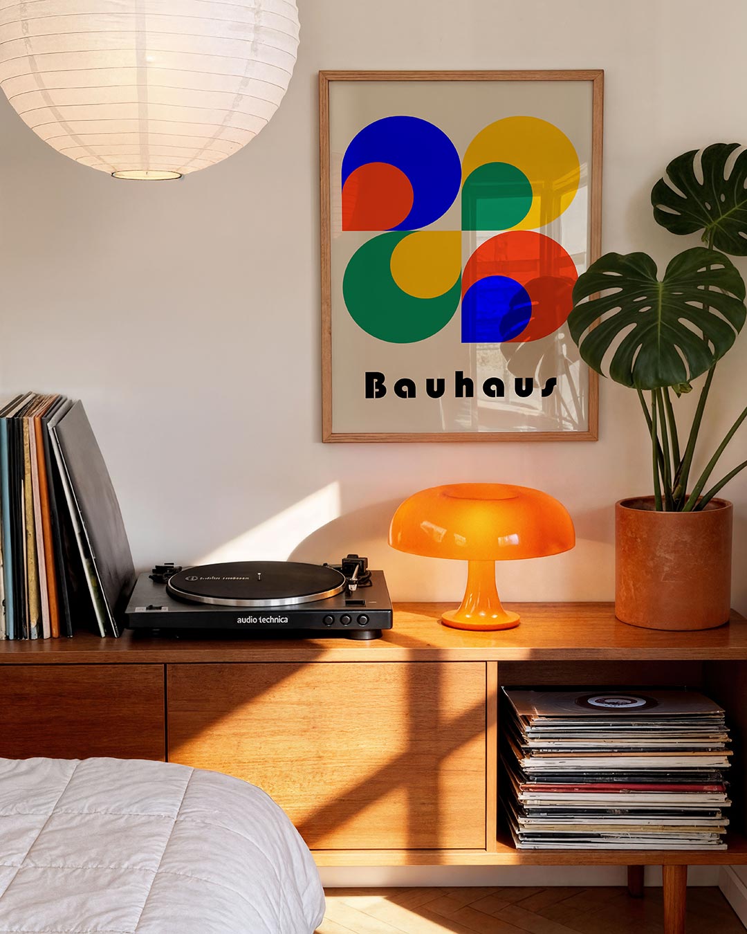 Vorm en kleur – moderne Bauhaus wandkunst als poster