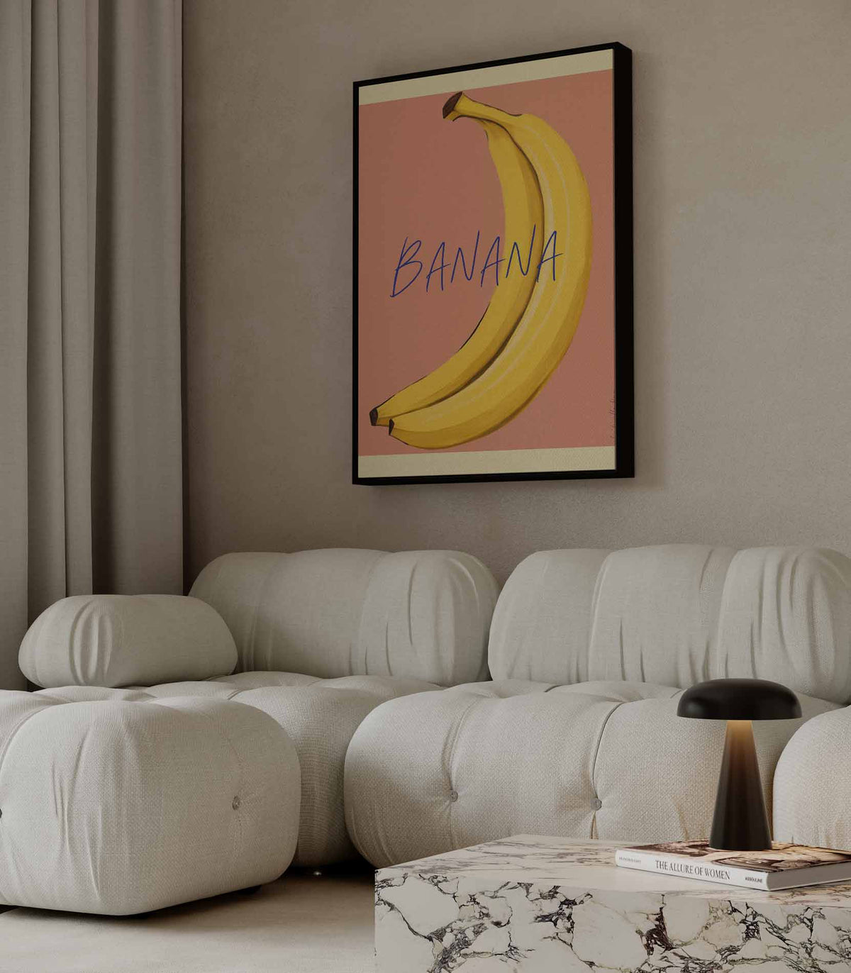 Bananen – staande wandkunst voor woonkamer of interieur