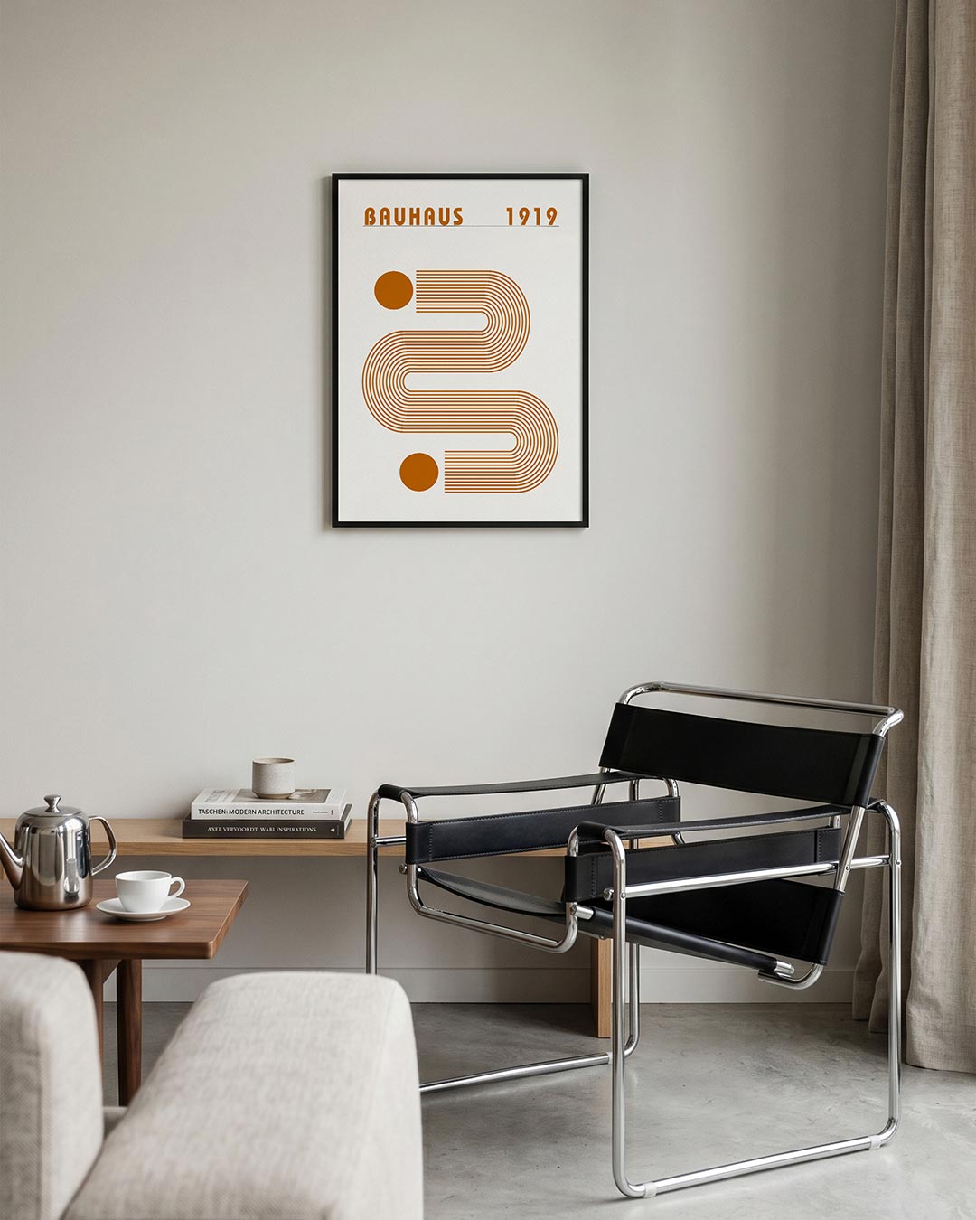  – geometrische Bauhaus poster in staand formaat