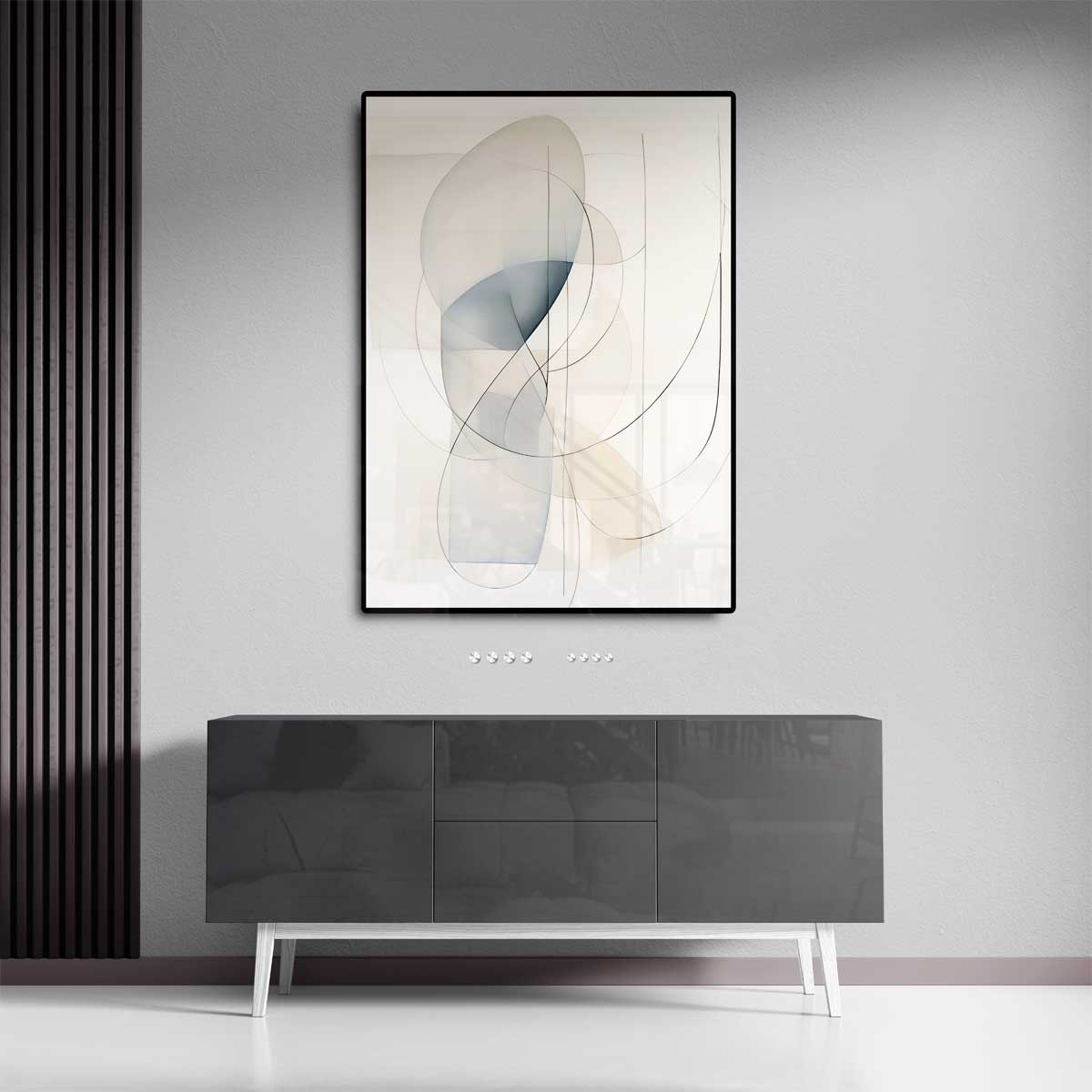 Dans van Lijnen en Licht – staand kunstwerk voor modern interieur