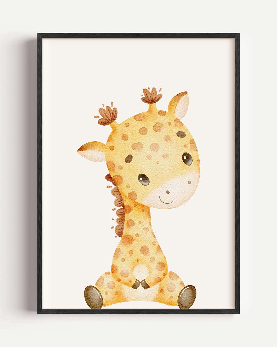 Schattige Giraffe Baby Kamer – kids portret poster als wanddecoratie