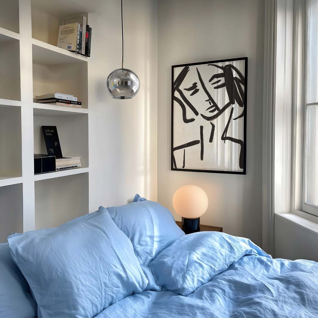 Eigenzinnige Lijntekening Vrouw – vrouwelijk portret als moderne wandkunst