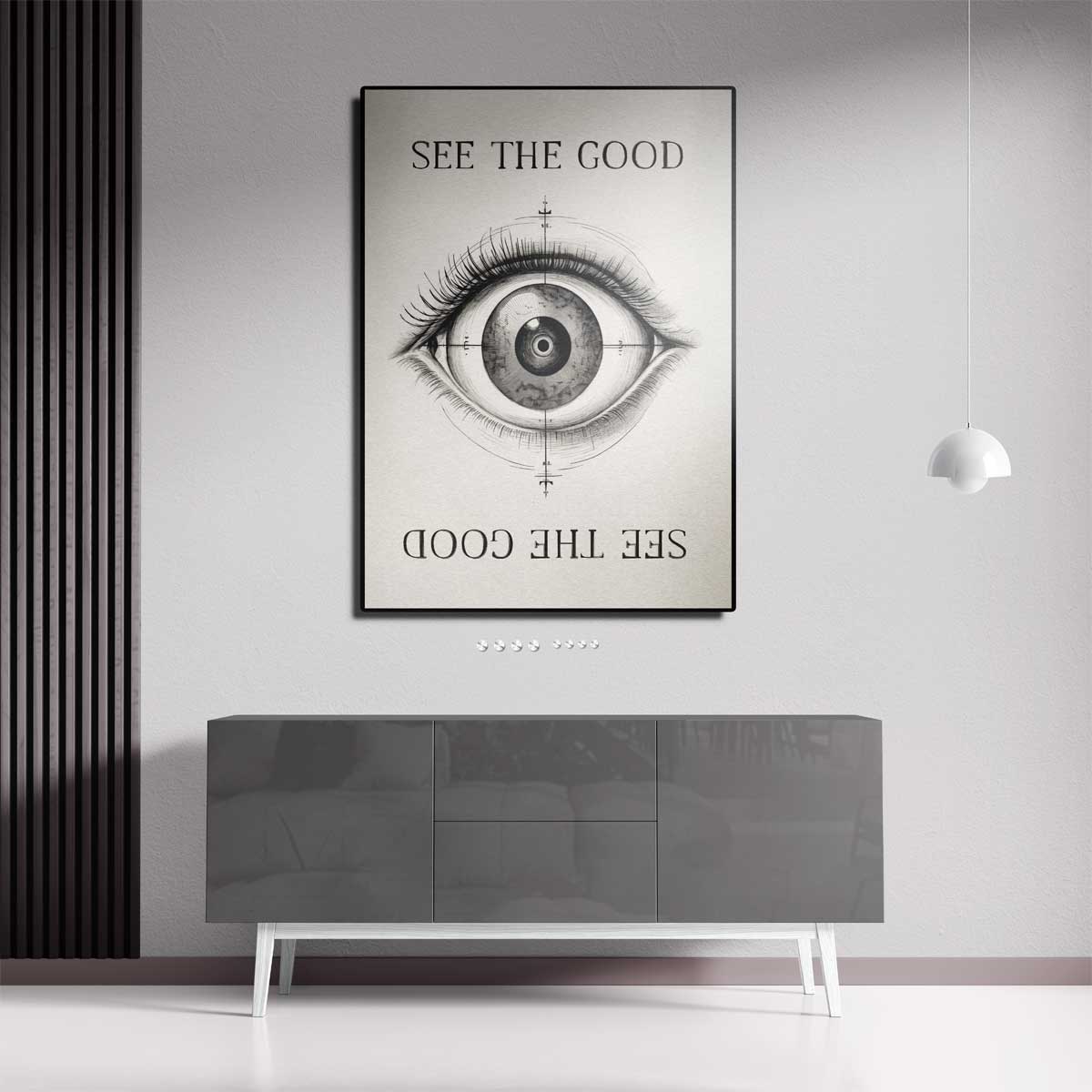 Positieve Blik – canvas kunstwerk als wanddecoratie