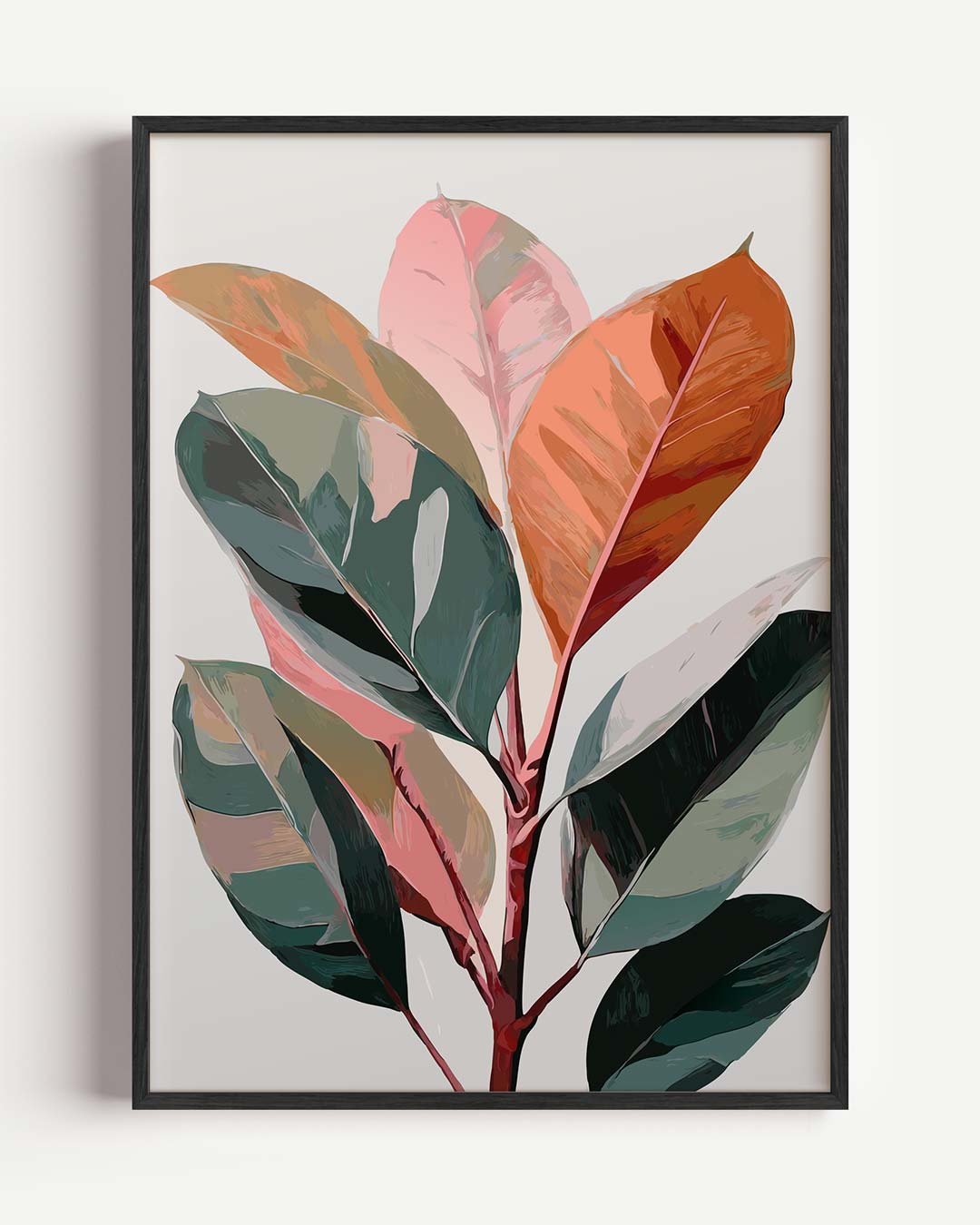 Natuurlijke Pracht Bladeren – bloemen portret poster als wanddecoratie