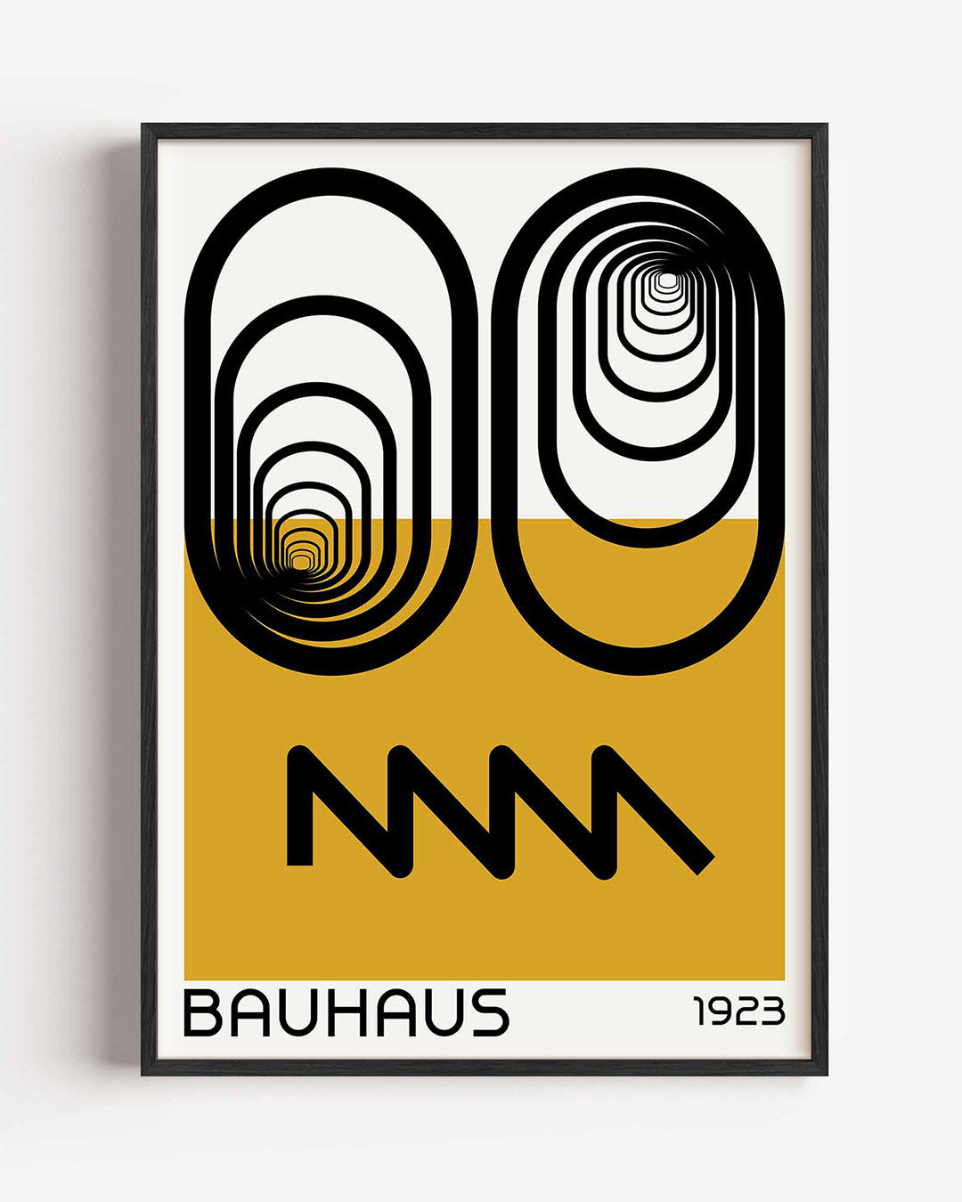 Lijnen en vlakken – staande Bauhaus poster als wanddecoratie