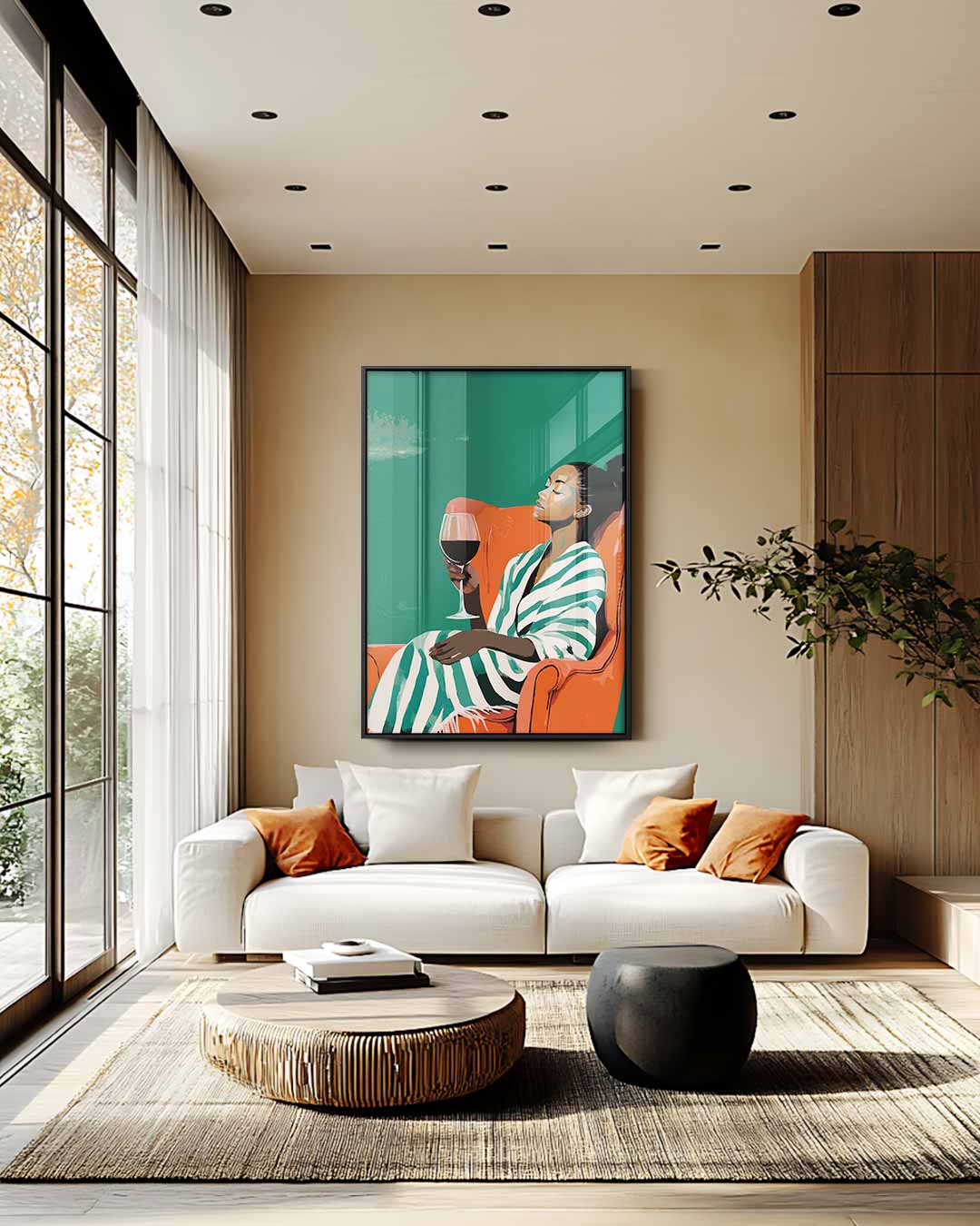 Sereen Genot – staand kunstwerk voor modern interieur