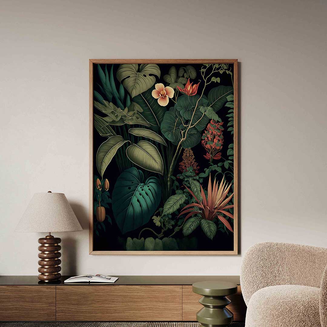Weelderige planten – tropische jungle poster in staand formaat