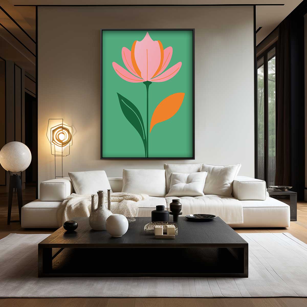Bloeiende Tulpenpracht – dibond wanddecoratie in staand formaat