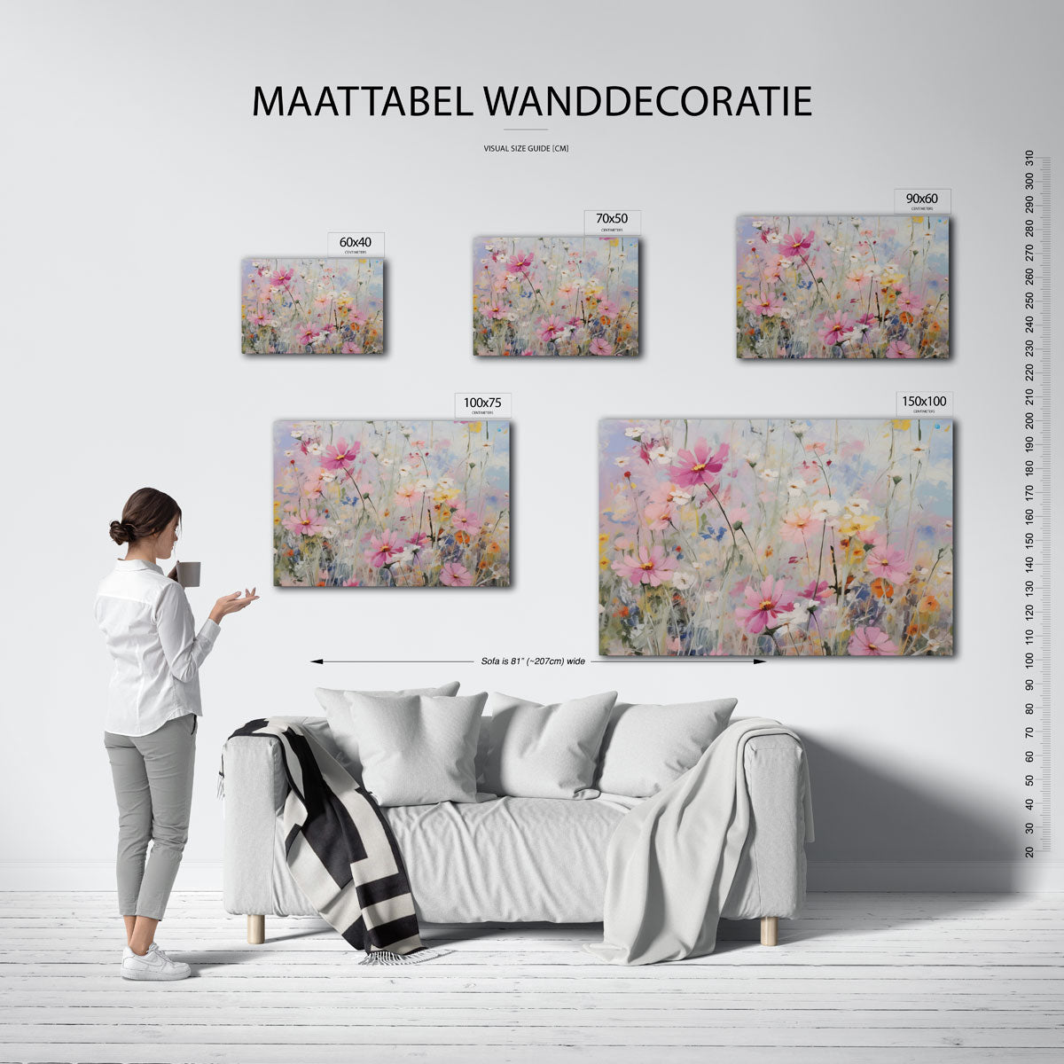 Bloemenweelde – op canvas, dibond of plexiglas