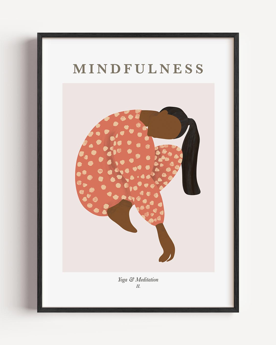 Mindfulness Yoga & Meditatie – boheme portret poster als wanddecoratie