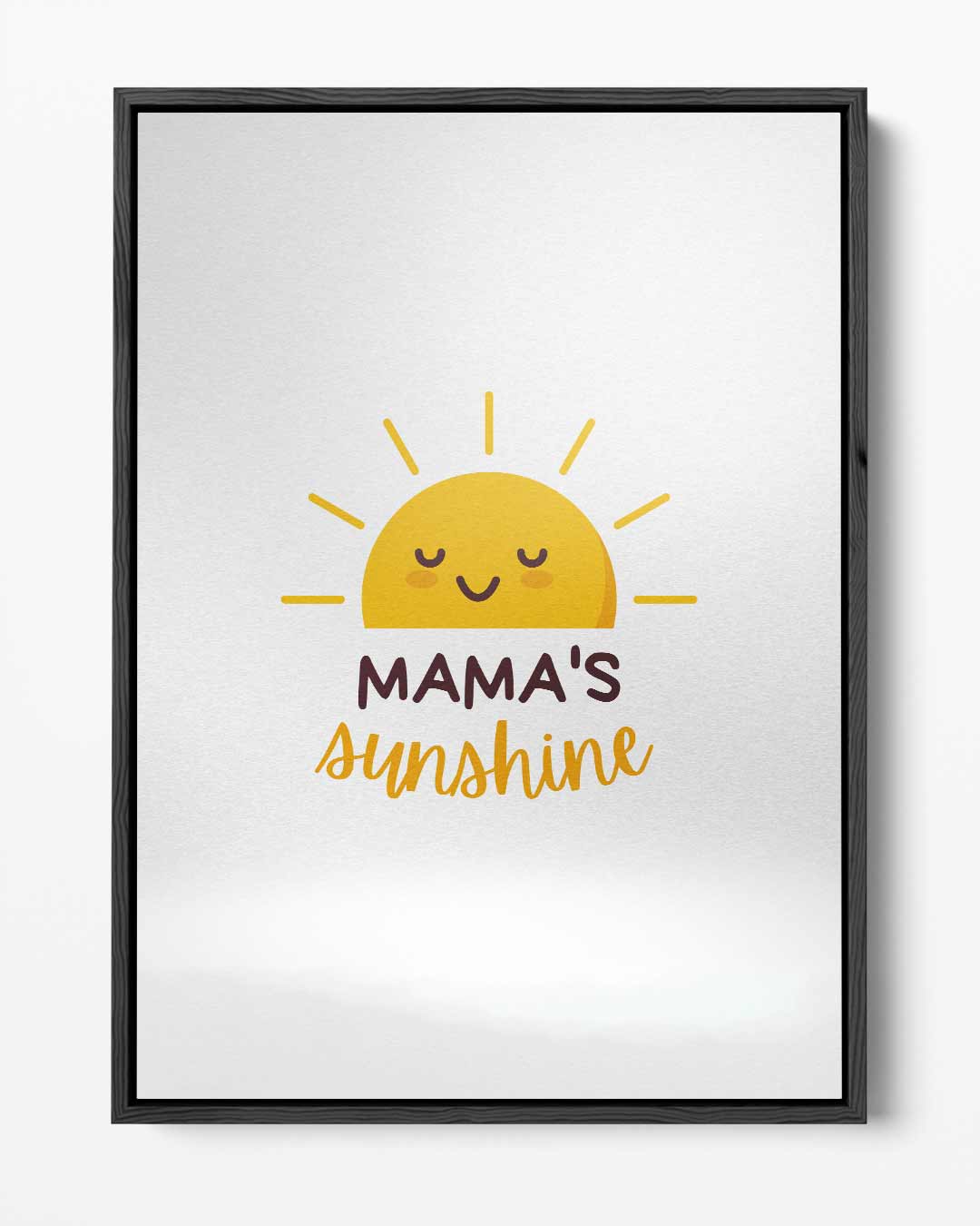 Mama's Zonneschijn Poster – portret kunstwerk als wanddecoratie