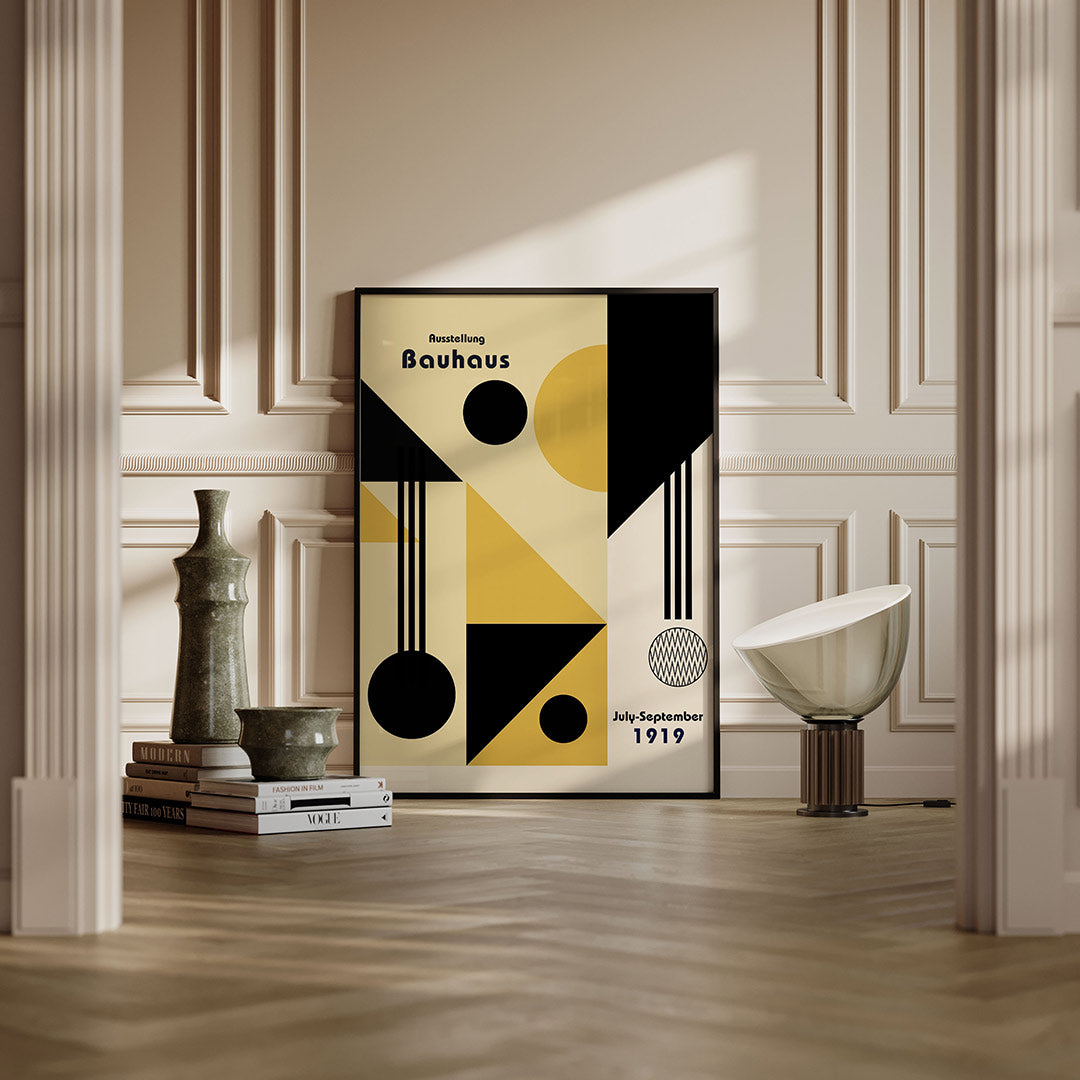 Vorm en balans – moderne Bauhaus wandkunst als poster