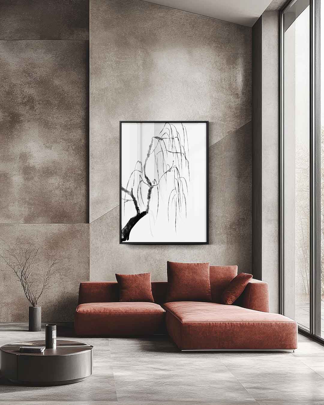 Subtiele Zen Bomen – staande wandkunst voor woonkamer of interieur