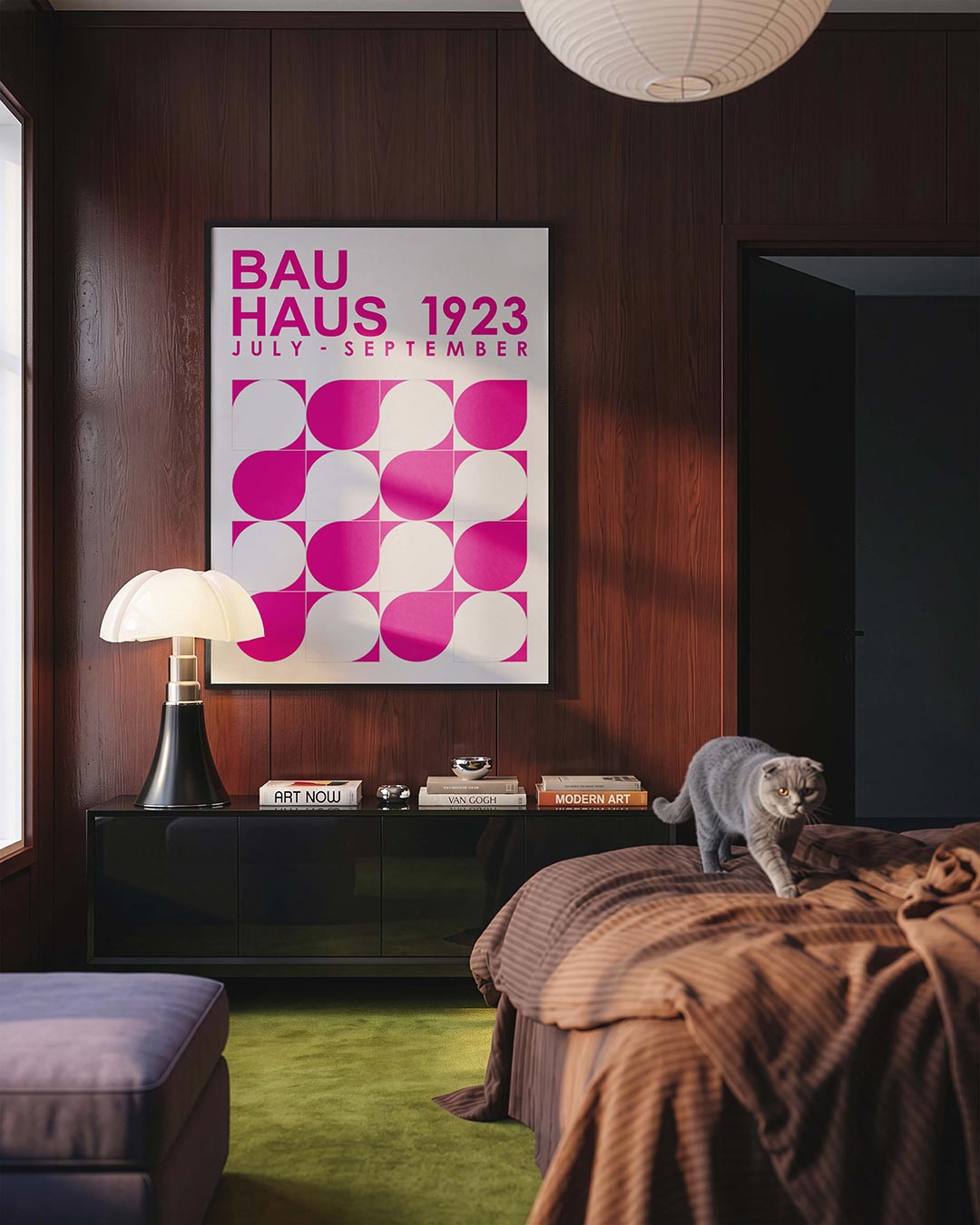  – geometrische Bauhaus poster in staand formaat