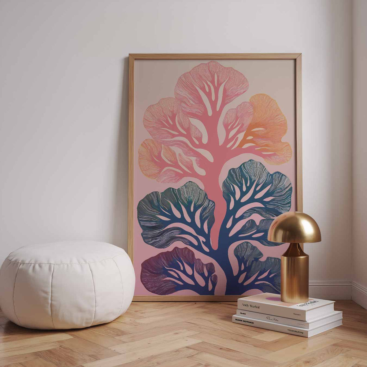 Botanische Kunstprint – zomerse wandkunst als portret poster