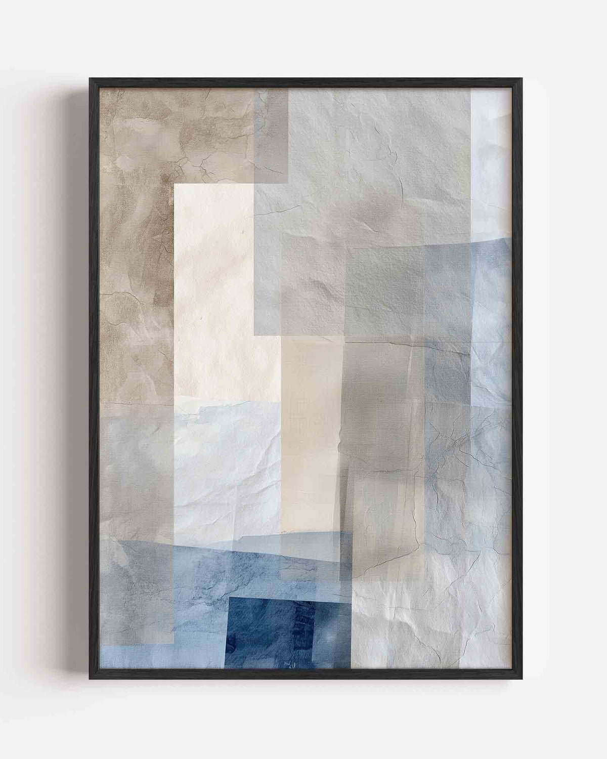 Abstracte lagen – abstracte portret poster als wanddecoratie