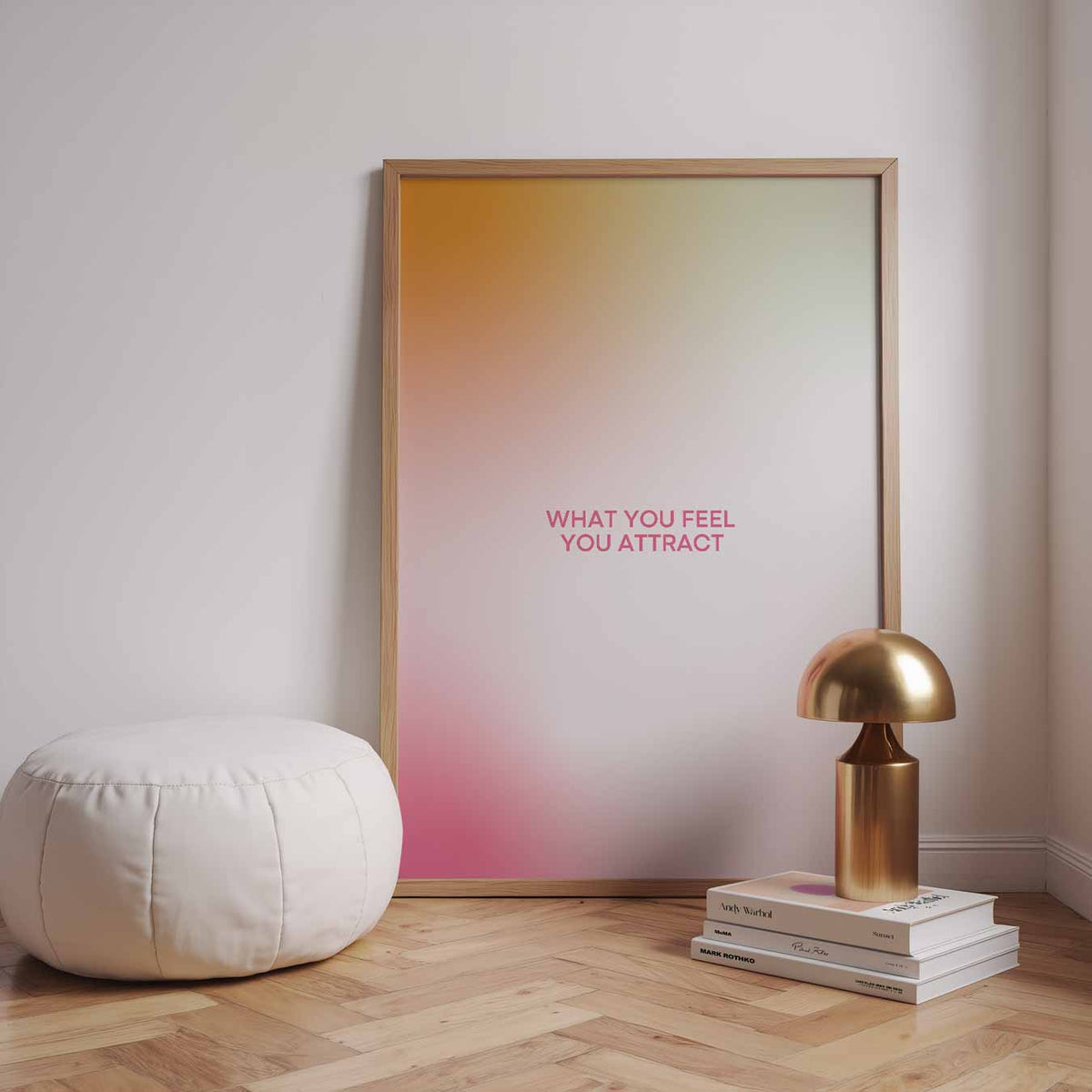 Positieve Vibes – staande muurposter met mindful uitstraling