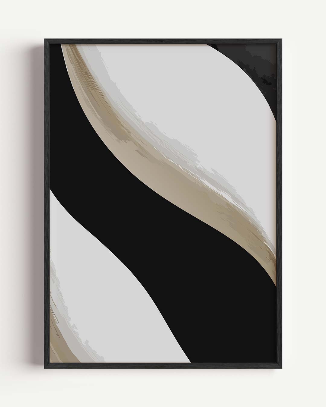 Moderne Abstracte Kunstprint – kleurrijke abstracte portret poster als wanddecoratie