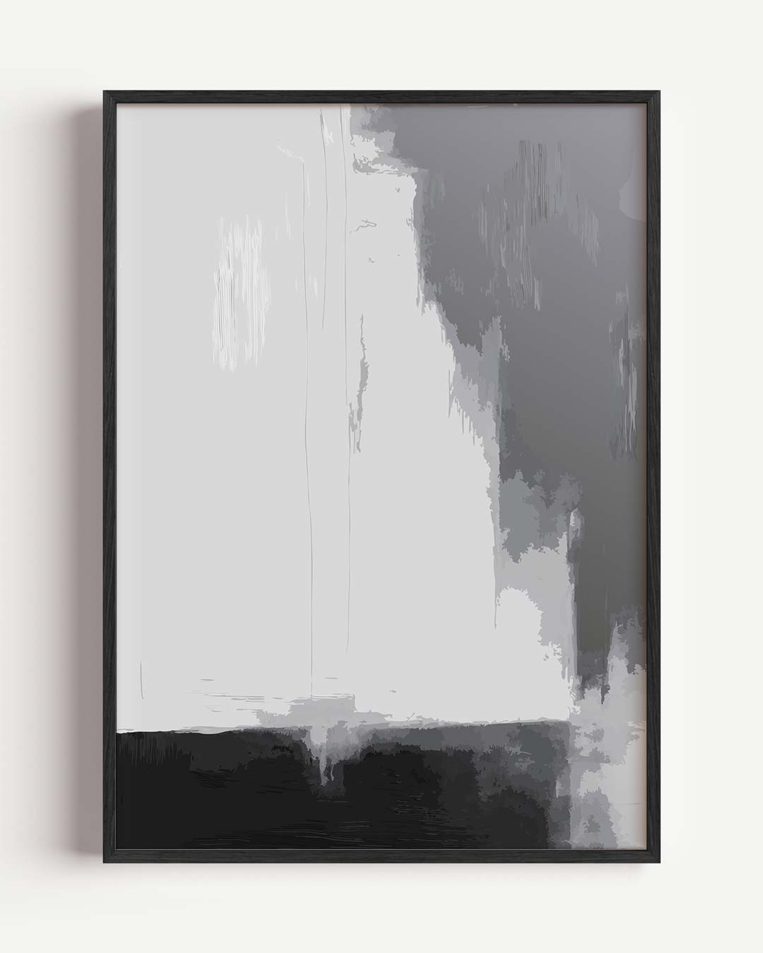 Modern Abstracte Grijstinten – kleurrijke abstracte portret poster als wanddecoratie