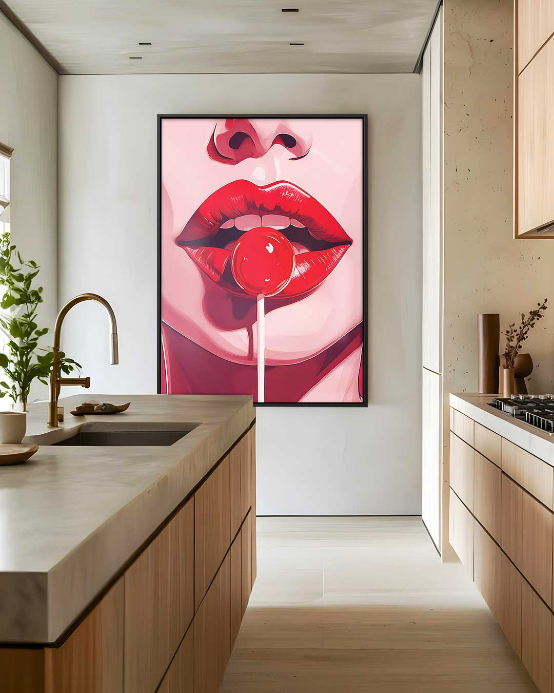 Pop Art Lolly Delight – modern portret kunstwerk van WallArtistic