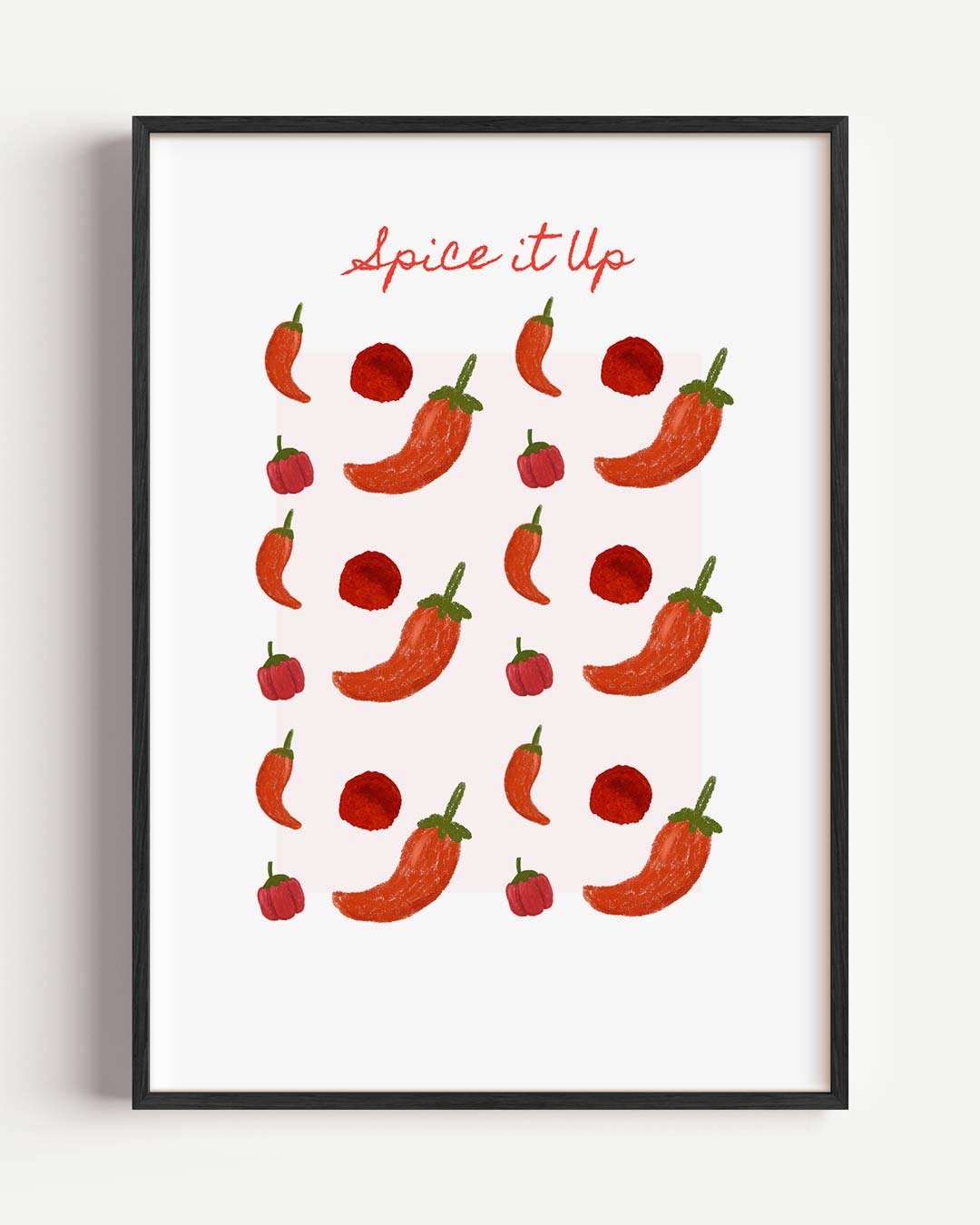 Spice it Up! – zomer portret poster als wanddecoratie