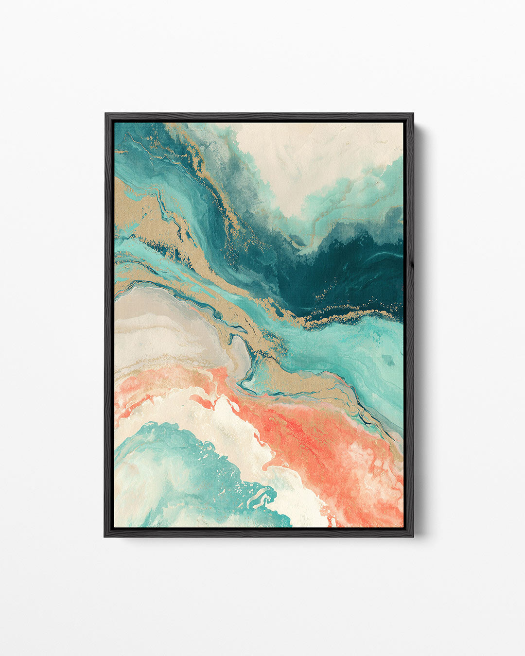 Kleurrijke vloeiende vormen – staand wanddecoratie kunstwerk