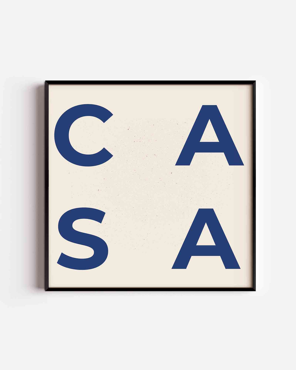 Casa letters – vierkante poster met kleur en vormen als wanddecoratie