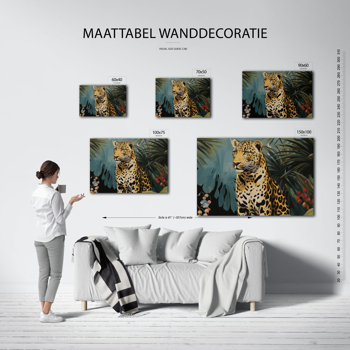 Exotische dierenwereld – kunstwerk op canvas, dibond of plexiglas