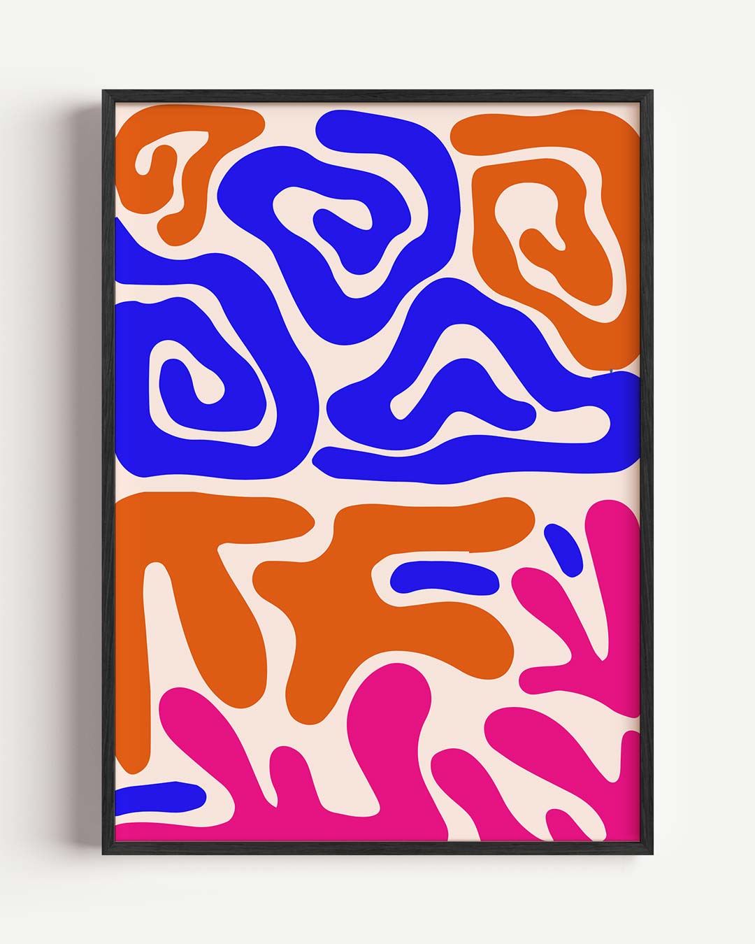 Moderne Abstracte Kleurenposters – bloemen portret poster als wanddecoratie