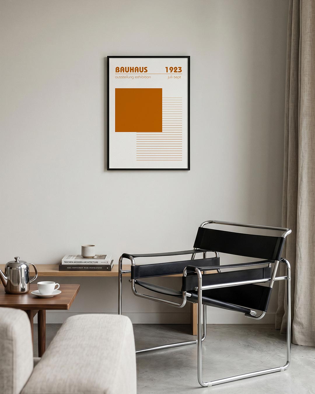  – geometrische Bauhaus poster in staand formaat